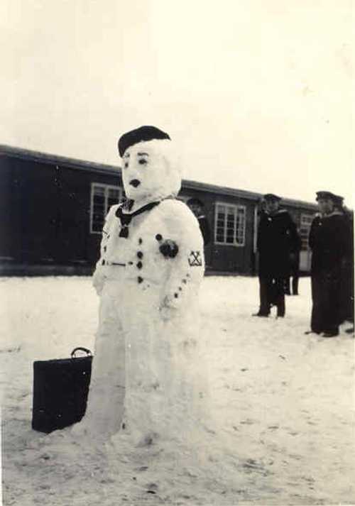 Navy snowman