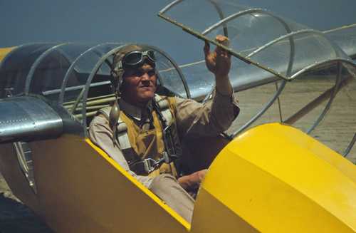 Marine Cadet in Glider Training