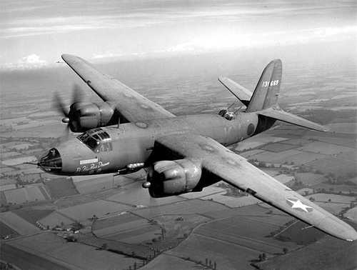 Marauder over Normandy fields