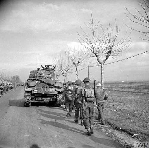 Tank supporting Infantry