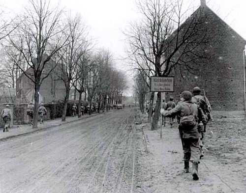 Infantry moves on