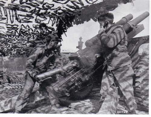 105mm Howitzer in Action