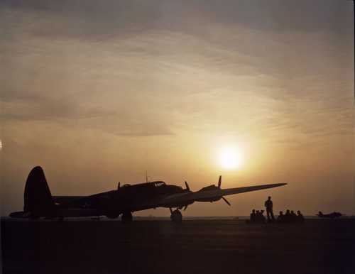 B-17 Bomber Silhouette