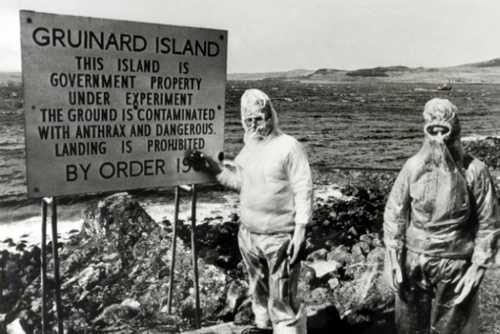 Gruinard Island in wartime.