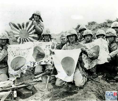 Captured battle flags