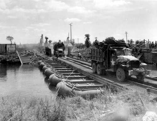 Vehicles on Floating Bridge