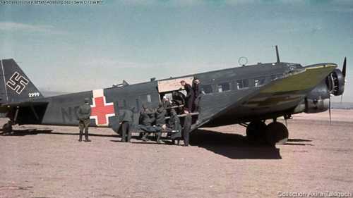 Junkers Ju 52 with red Balkenkreuz