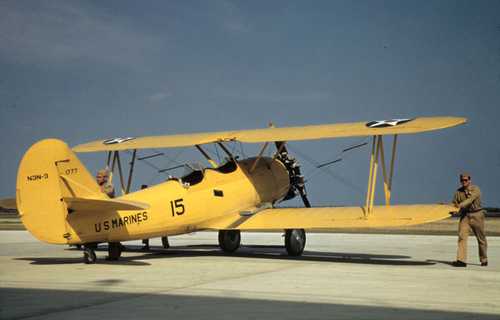 Marine Stearman Biplane