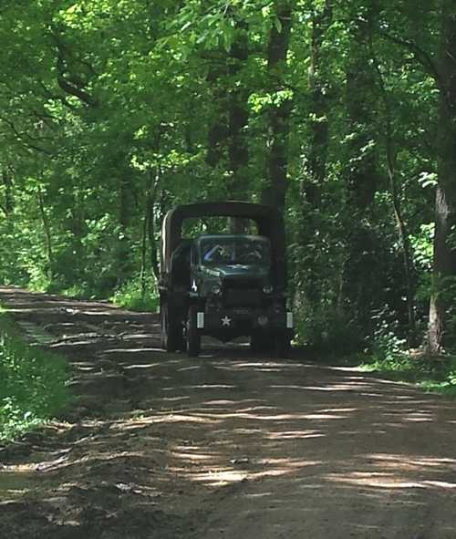 Last photo of friends WWII Vehicle