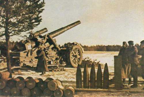 21 cm-Mörser position
