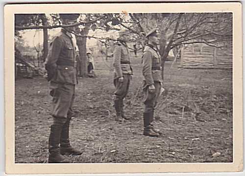 Germans at attention photo dated  7-20-1942