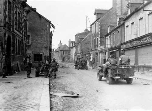 Post battle activity in Carentan