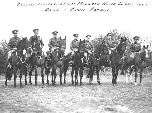 Epsom Mounted Home Guard, 1942.