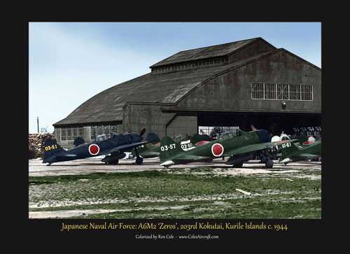 203rd Naval Air Group A6M2 'Zeros' 