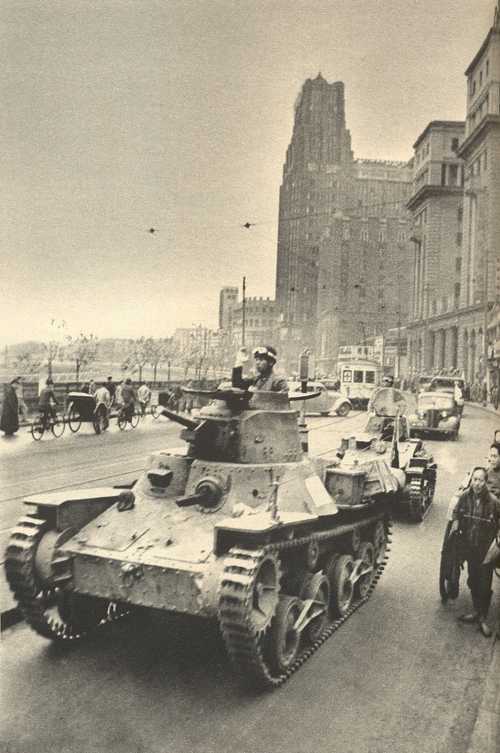 Japanese tanks in Shanghai Dec.1941