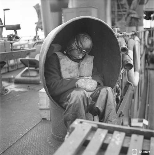 Tired seaman