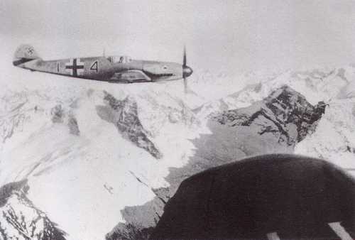 Bf 109 over the Alps
