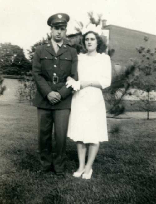 Wedding photo my Uncle held as he died