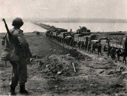 Supplies move eastward 