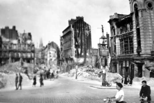 Destruction in France . 