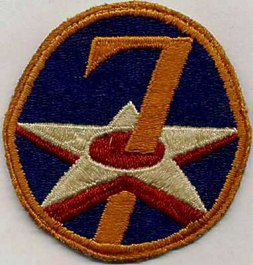 7 TH Army Air Corp Patch WWII