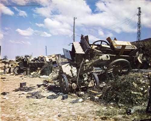 Destroyed German Vehicles