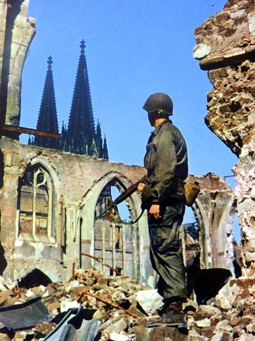 On the ruins of a church