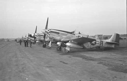 The flight line of 504th FS, 339th FG