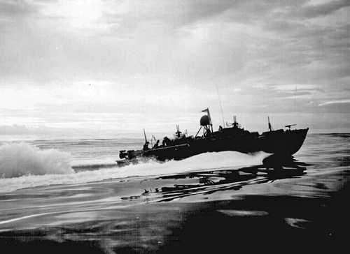 PT boat on patrol