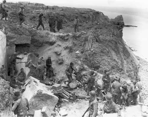 Rangers at Pointe-du Hoc