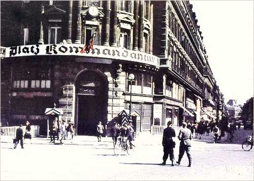 Kommandantur in Paris light up