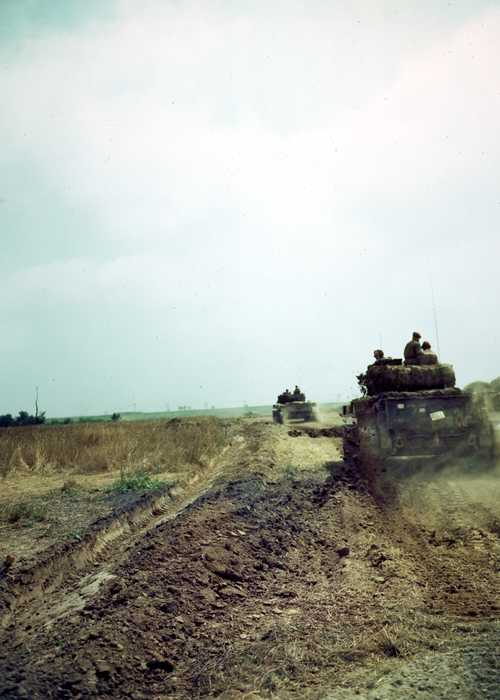 Tanks Going to Caen
