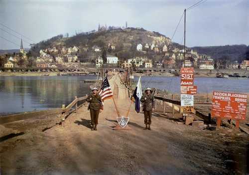 River-crossing at Linz on Rhine