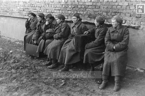 Female members of the Red Army captured by german.