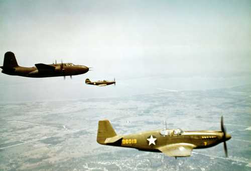 A-2 with P-51 and P-39
