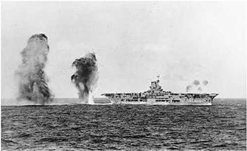 Ark Royal under attack