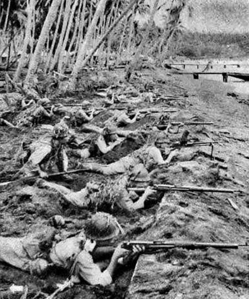 Japanese Infantry in New Georgia, 1943.