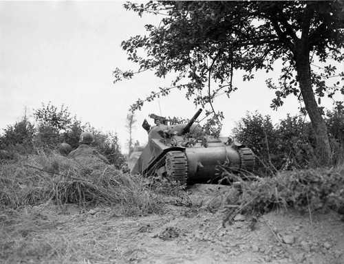 M4 Sherman - underbelly exposed