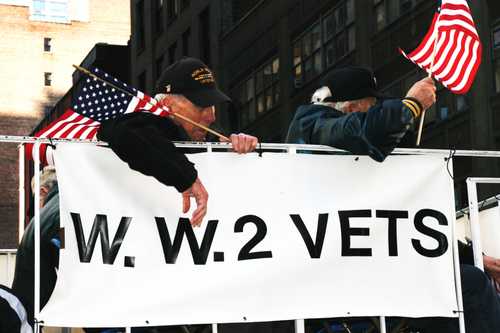 World war 2 vets, Parade NYC 