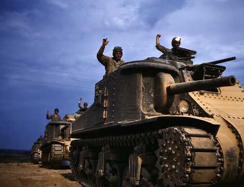 M3 medium tanks at Fort Knox.