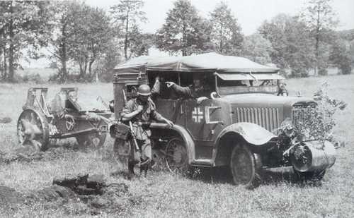Captured French half track