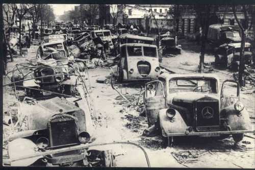 On the streets of liberated Odessa. 1944