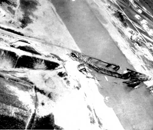 bridge of Lagnago after bombing
