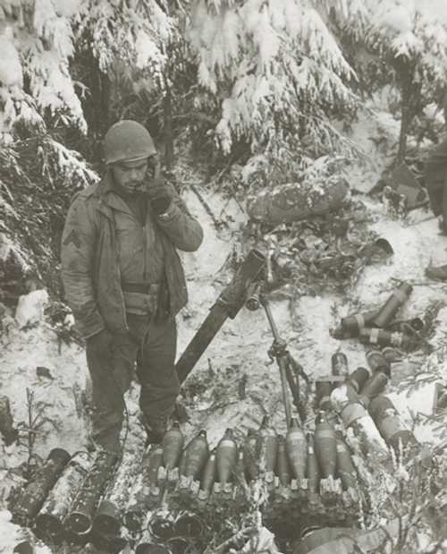 First Army mortar man 