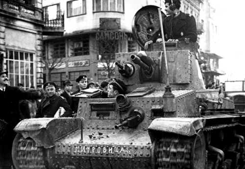 Bulgarian tank, Skoda LT vz.35   Sofia  1945