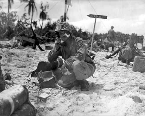 Command Post in the sand