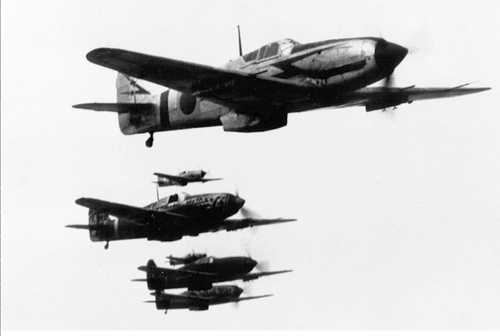 Flight of Ki-61s 1944-45