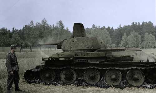 Knocked out T34/76