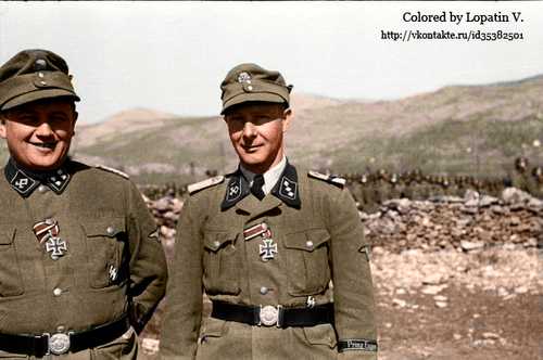 Officers of the 7th Division SS "Prinz Eugen"
