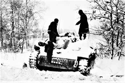 Abandoned German armor